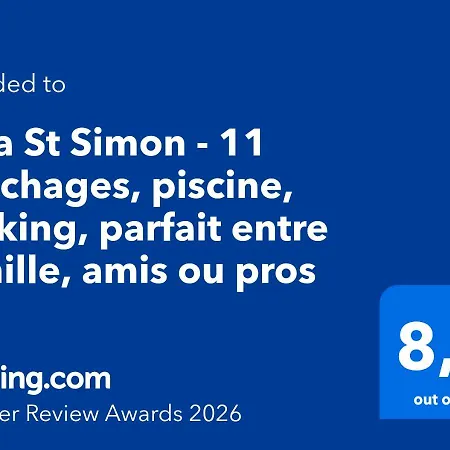St Simon - 11 Couchages, Piscine, Parking, Parfait Entre Famille, Amis Ou Pros * トゥールーズ